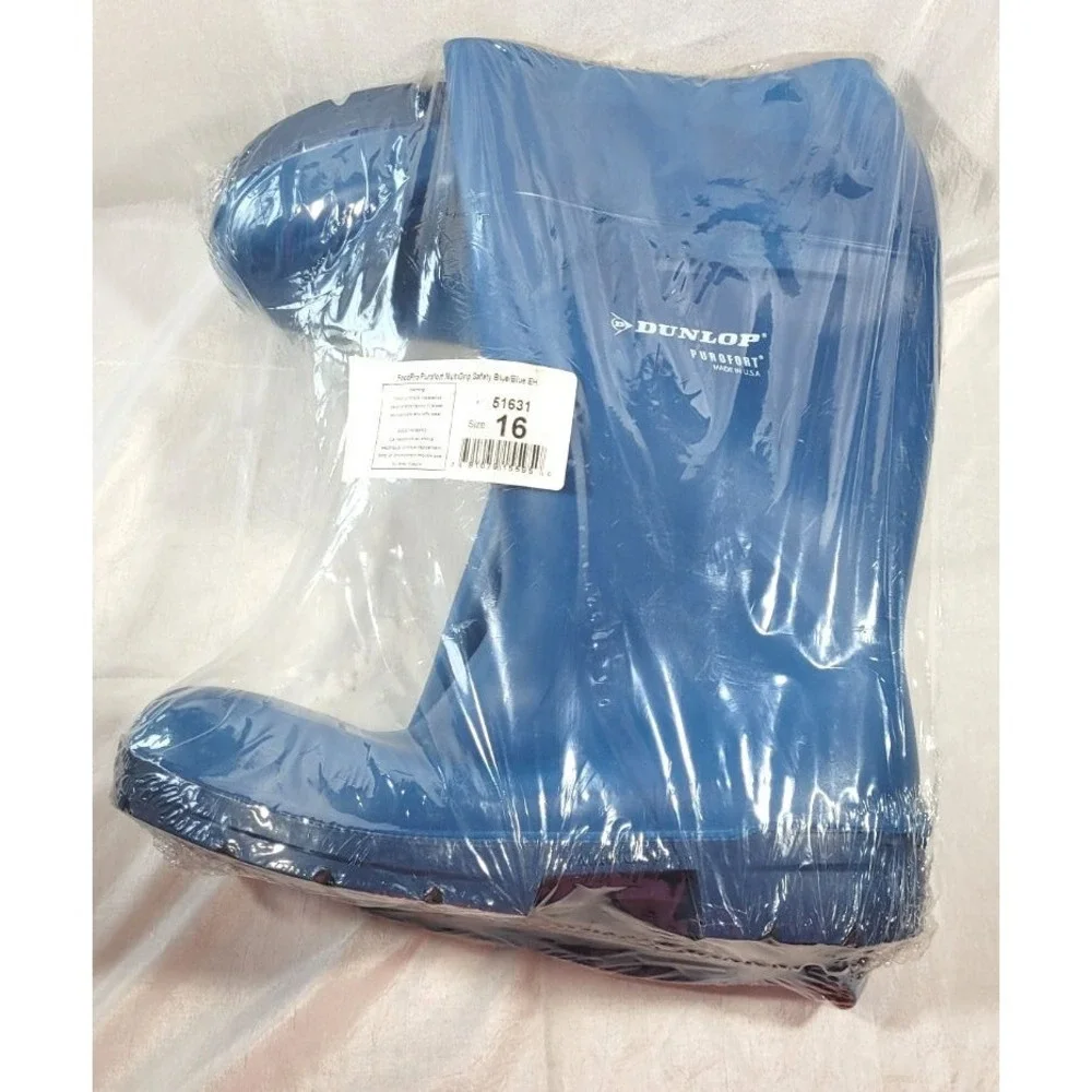 Dunlop Steel Toe Purofort‎ FoodPro MultiGrip Safety Boots - Blue #51631 - Sz 16